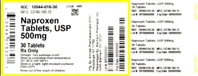 Bottle Label (10544 016 30   53746 190 10)
